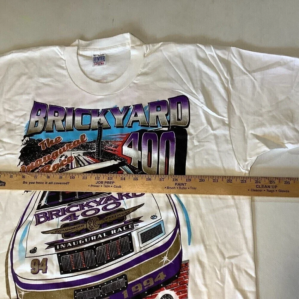Vintage 1994 Brickyard 400 Inaugural Race T-Shirt Double Sided Print Size XL
